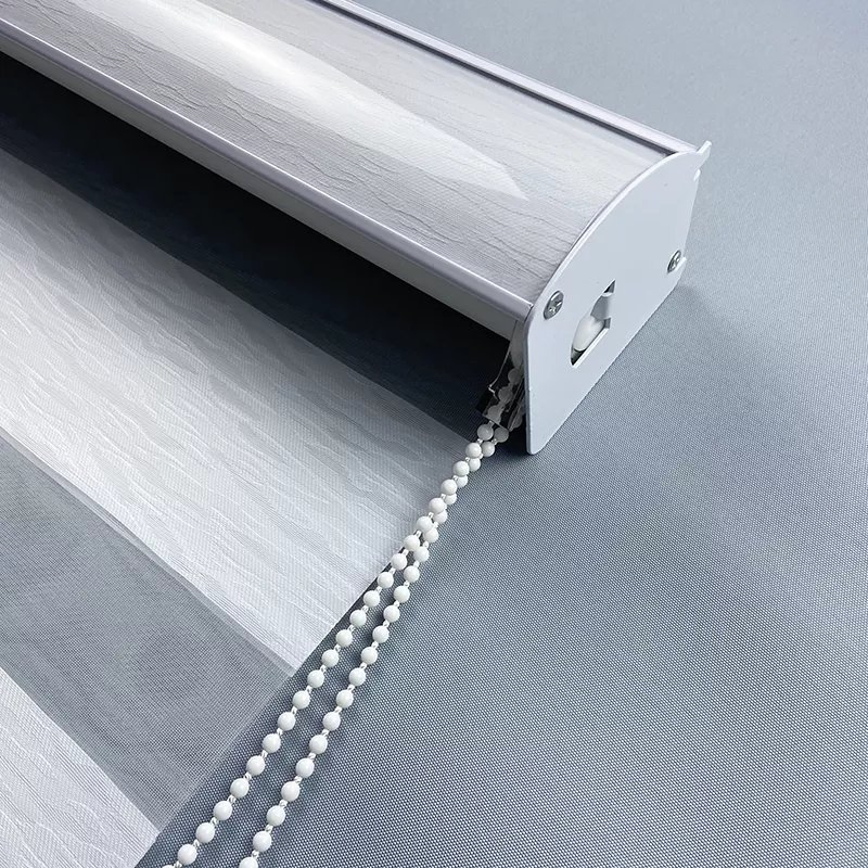 Window Curtains Waterproof Zebra Blinds Double Layer Roller Shades Blackout