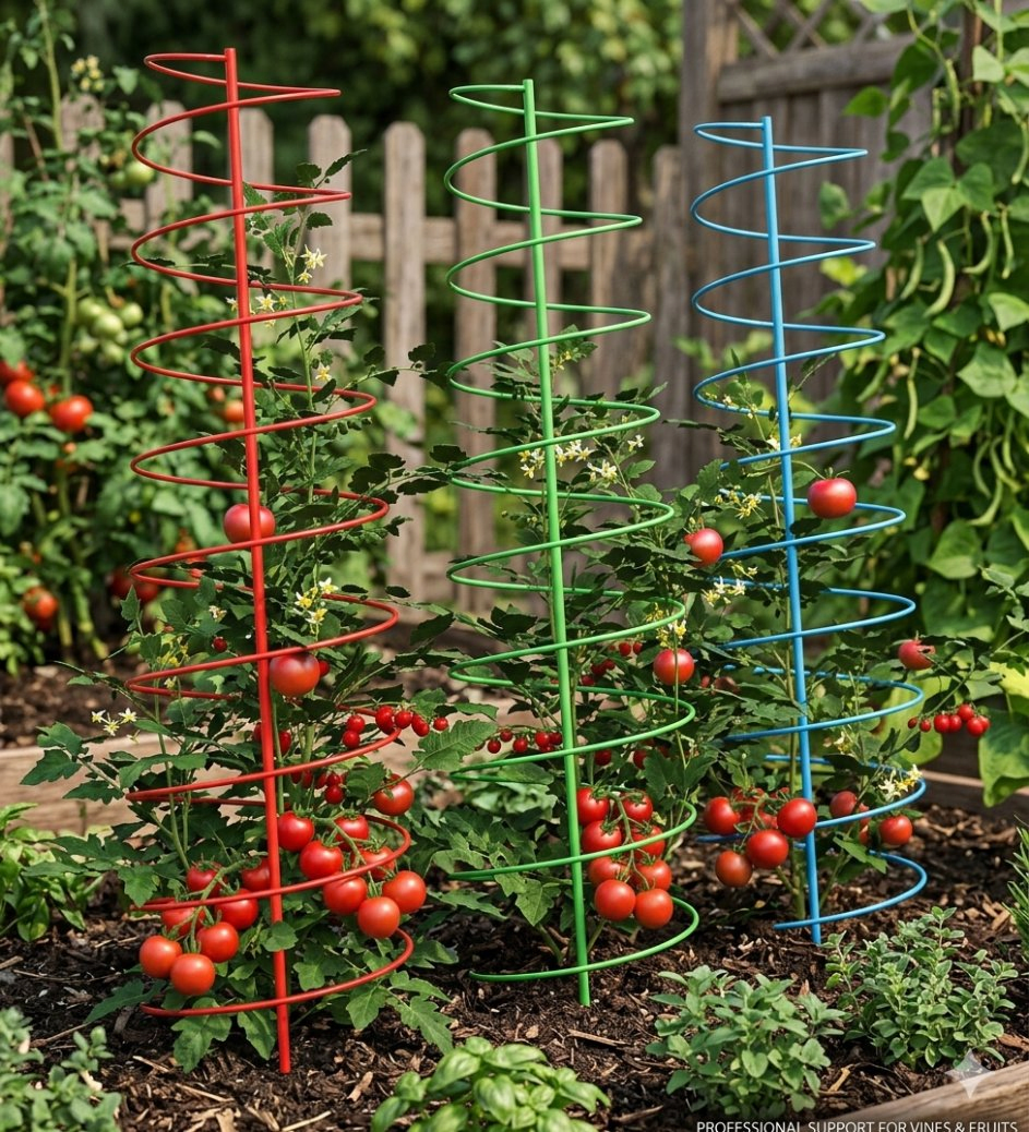 Adjustable Metal Spiral Garden Plant Support for Climbing Vines