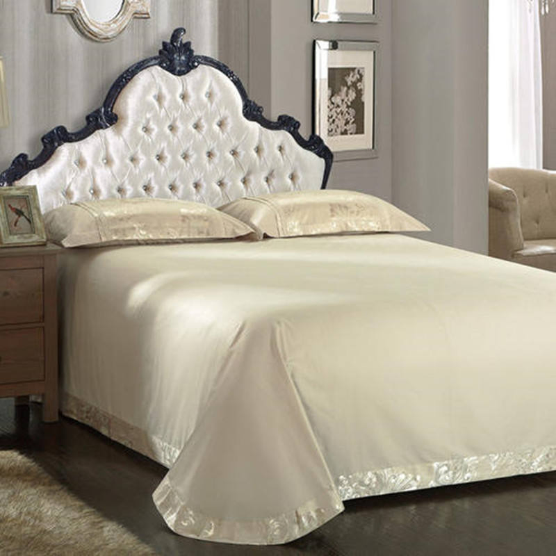 300tc Woven Eco-Friendly Organic Durable All-Season Home 4PCS Bedding Set Breathable Fitted Sheet Flat Sheet Soft Pillowcases