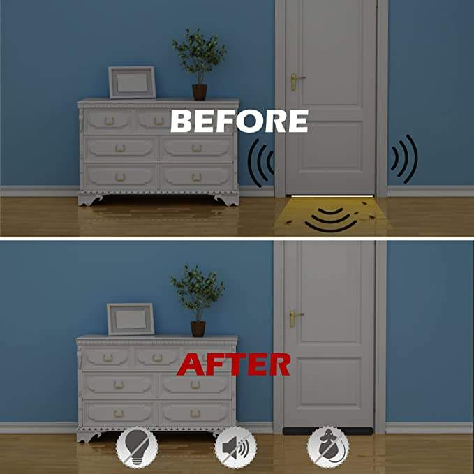 Modern Home Door Bottom Seal Draft Strip Noise Damper Door Bottom for Draft Prevention