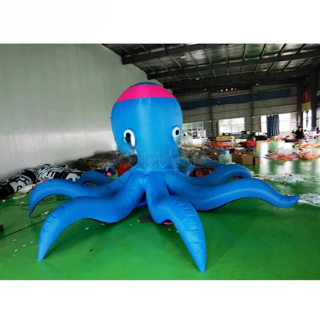 Giant Inflatable Octopus with LED Lights for Stage Event Party Nightclub Decoration
