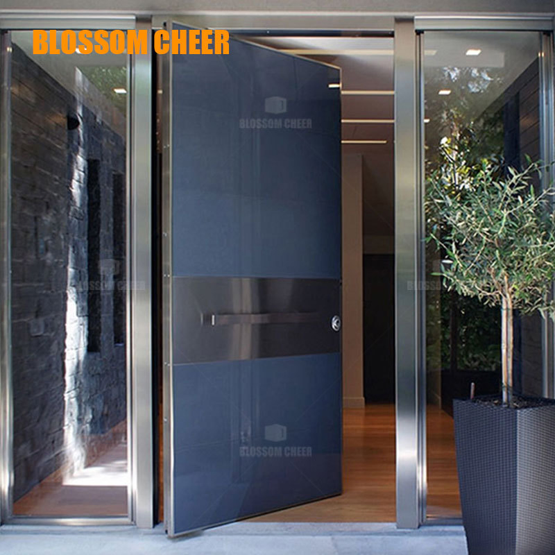 Modern Wrought Iron Decorative Pivot Steel Security Metal Gate Design Entrance Door