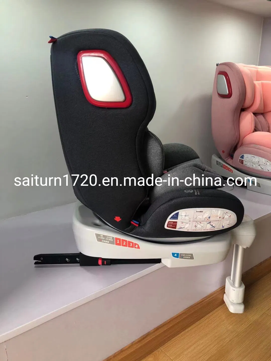 China High Quality 0-36kgs 360degree Rotated Baby Car Seat with Stand Leg Isofix