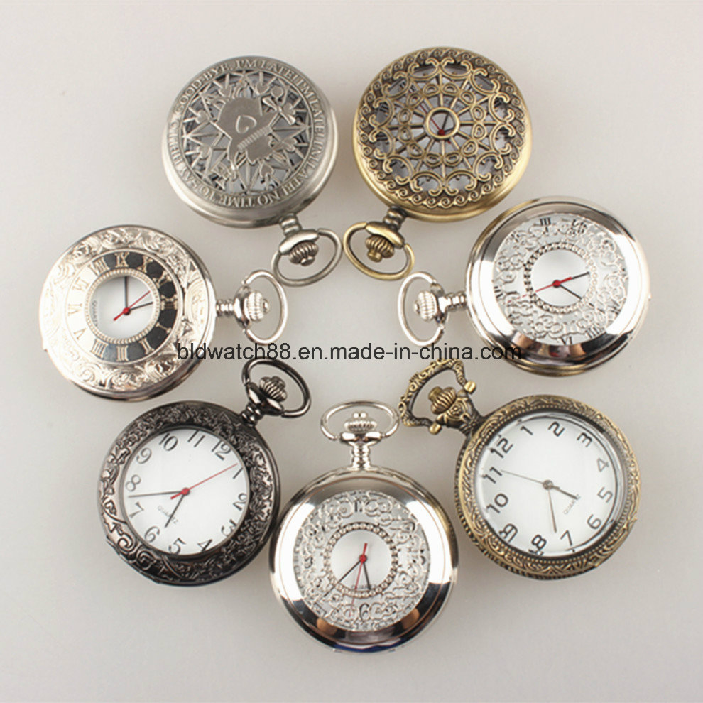 OEM Antique Cheap Alloy Analog Quartz Pocket Watch From China Watch Factory