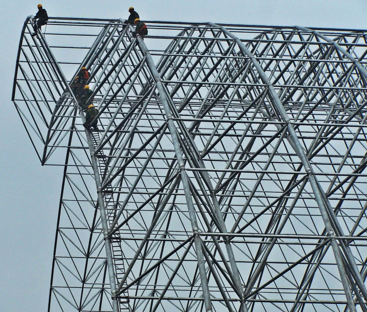 Portable Light Steel Structure Space Truss Framework Fabrication