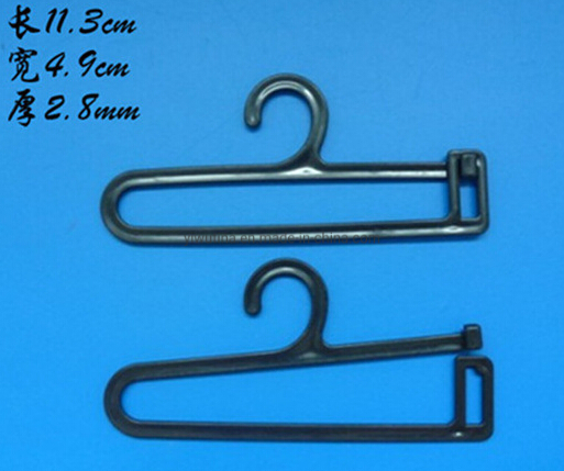 Black Plastic Non Slip Sock Hanger Clip Clothes Packaging Display Black Slide on Toothed Long Socks Hooks Antiskid with Teeth