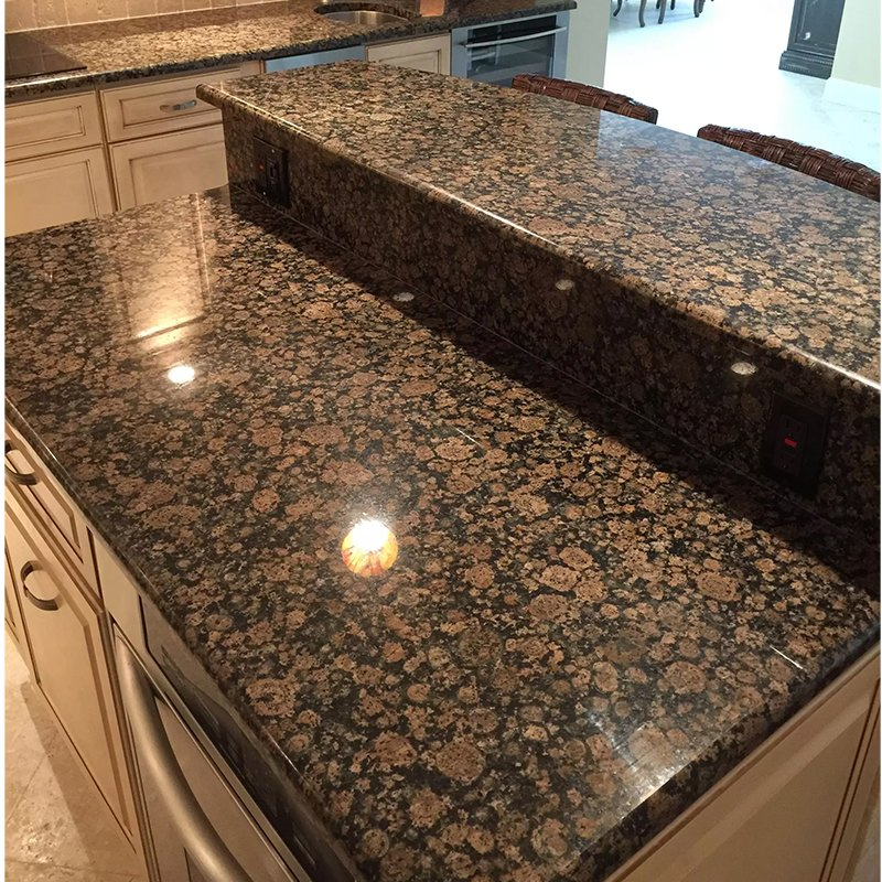 Natural Baltic Brown Granite Tiles for Bathroom Table Bench Vanity Tops