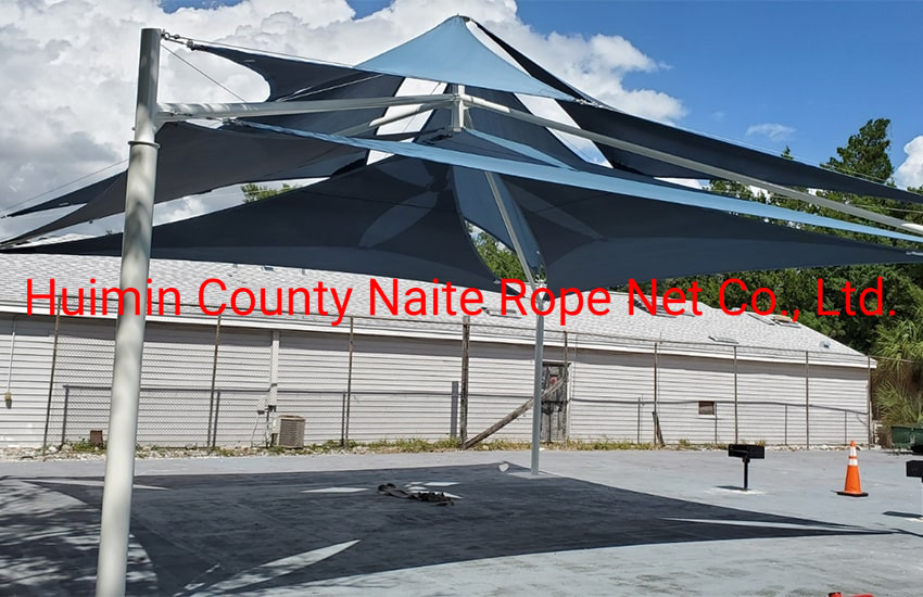 Fireproof Waterproof Rectangle Triangle Square LDPE Coated Sun Shade Net Canopy Sun Shade Sail Fences Nets for Outdoor Pools Privacy Camp Greenhouse