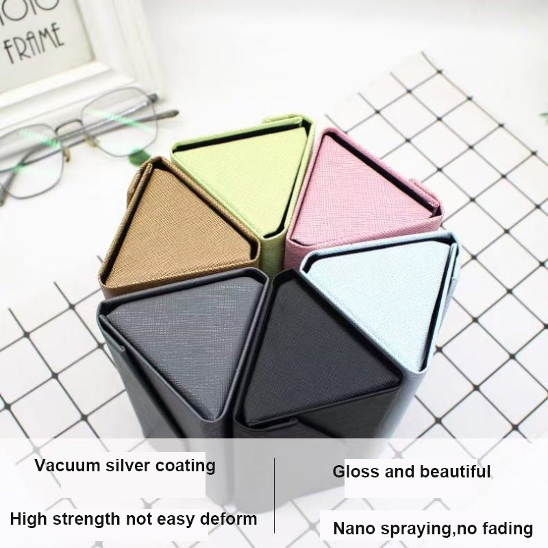 Hot Selling Custom Logo Sunglass Case Folding Triangle Glasses Case Eyewear Custom Logo Fashion Glasses Case