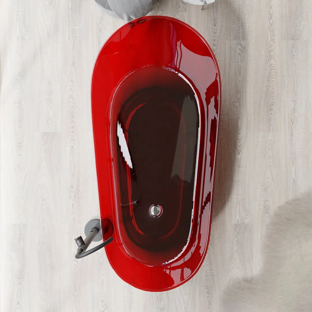 Прозрачная акриловая ванна с подсветкой