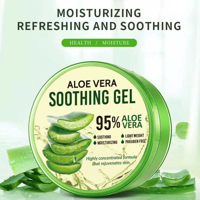 OEM Natural Organic Vegan Face Care Soothing Sunburn Relief Aloe Vera Gel