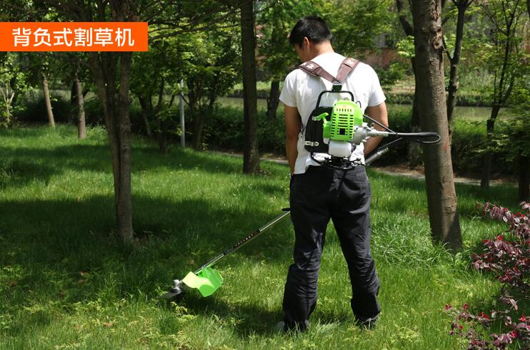 Gasoline Backpack Lawn Mower Shoulder Grass Cutting Machine Harvester Rice Cutter Machine