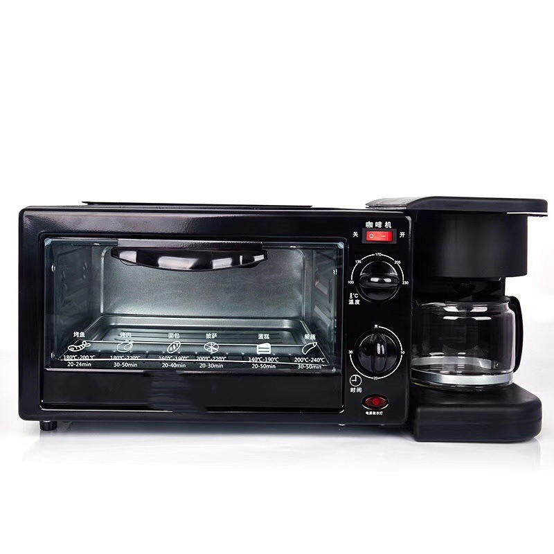 3 in 1 Breakfast Maker 3 in 1 Electric Oven Breakfast Maker Coffee Maker Three in One Breakfast Maker 3in 1 Multifunctional Breakfast Maker Toaster Coffee Maker
