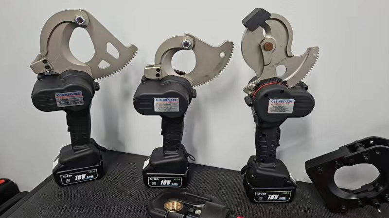 Battery Charger Tool Electric Ratchet Shears Steel Rebar Cable Cutter (XLJ-J-75D)