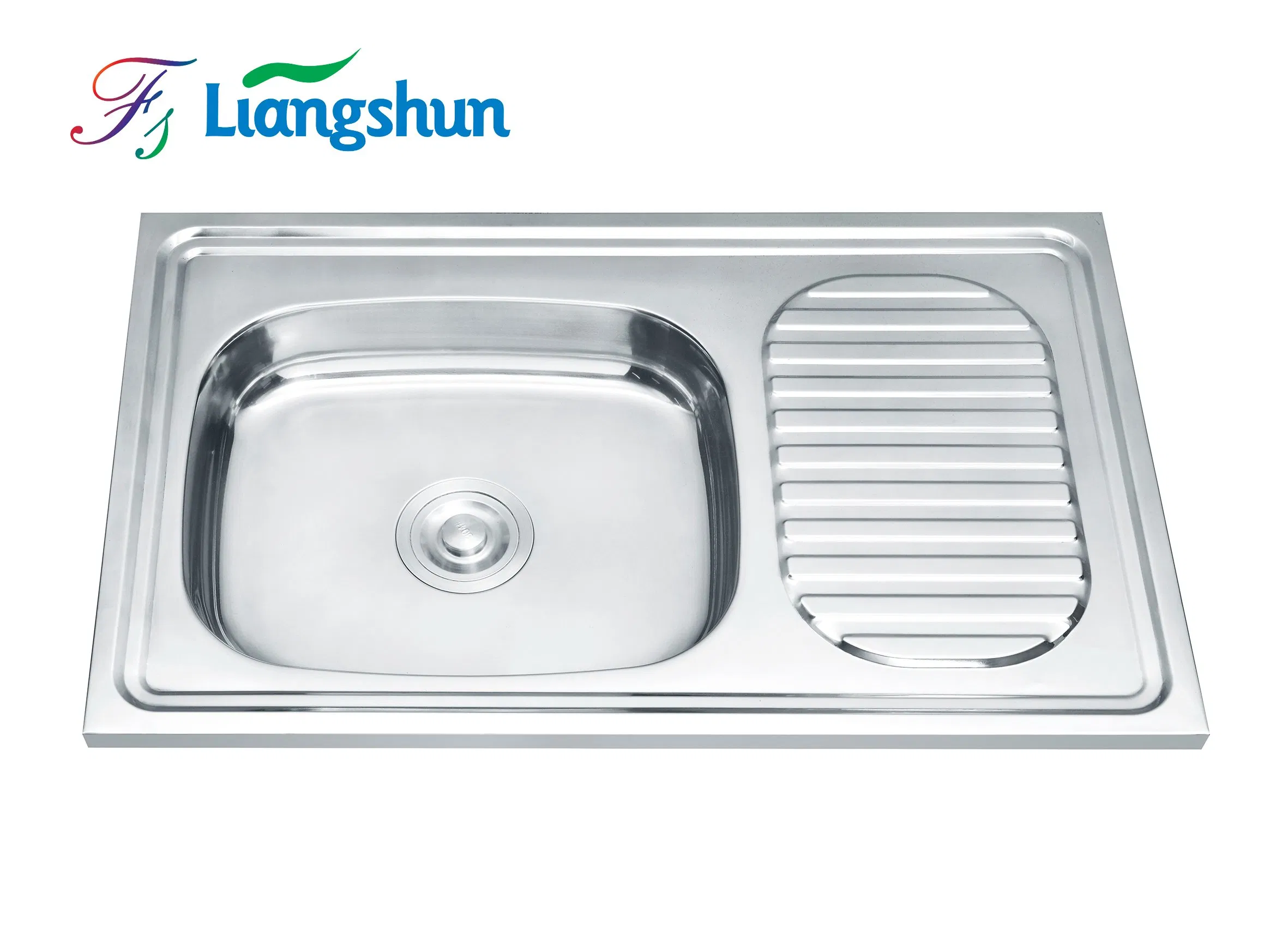 Professional Factory Washing Single Bowl Sink with Plate Farmhouse Sink with Drainboard