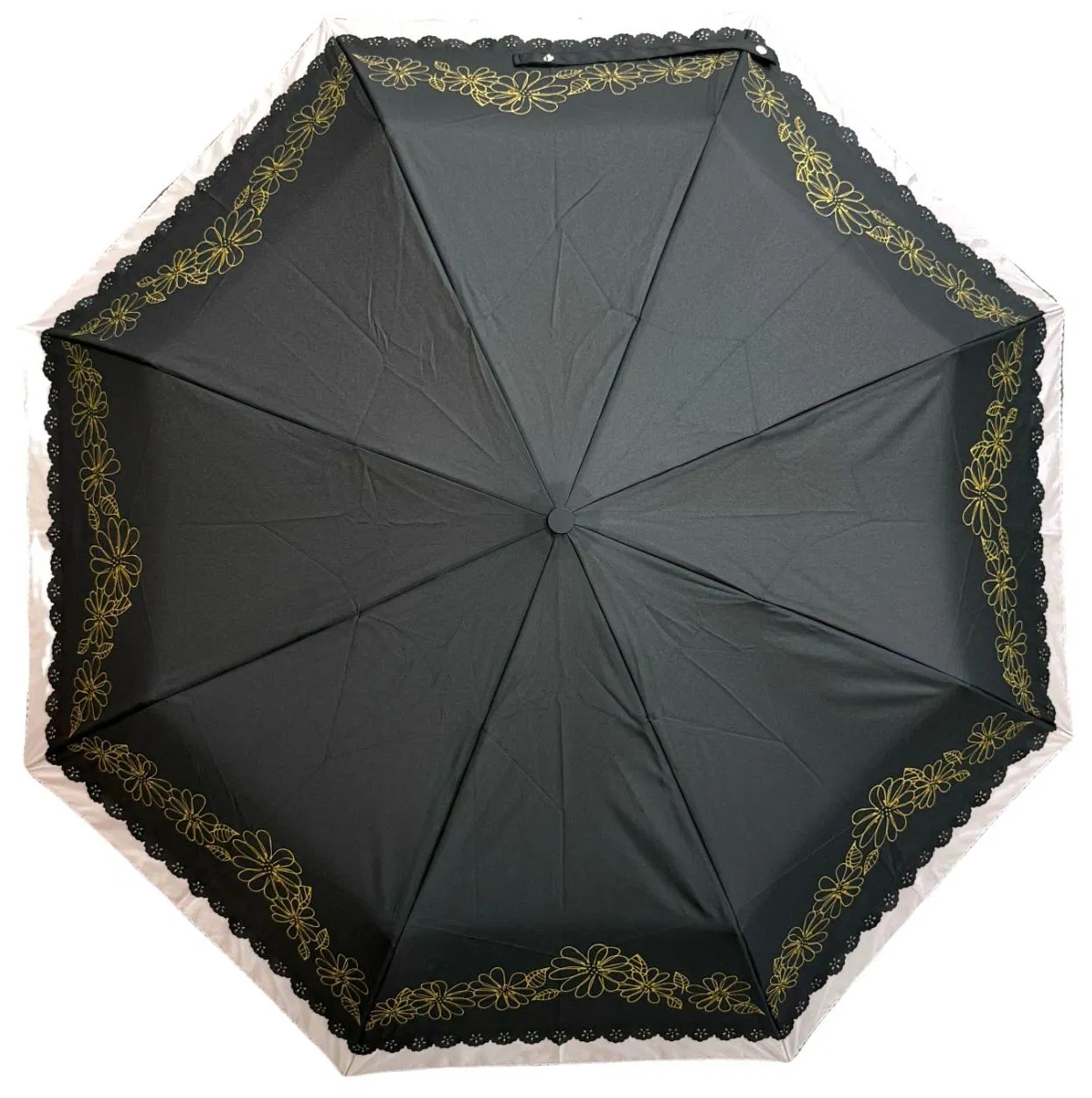 Fashion Umbrella with Special Border-Black