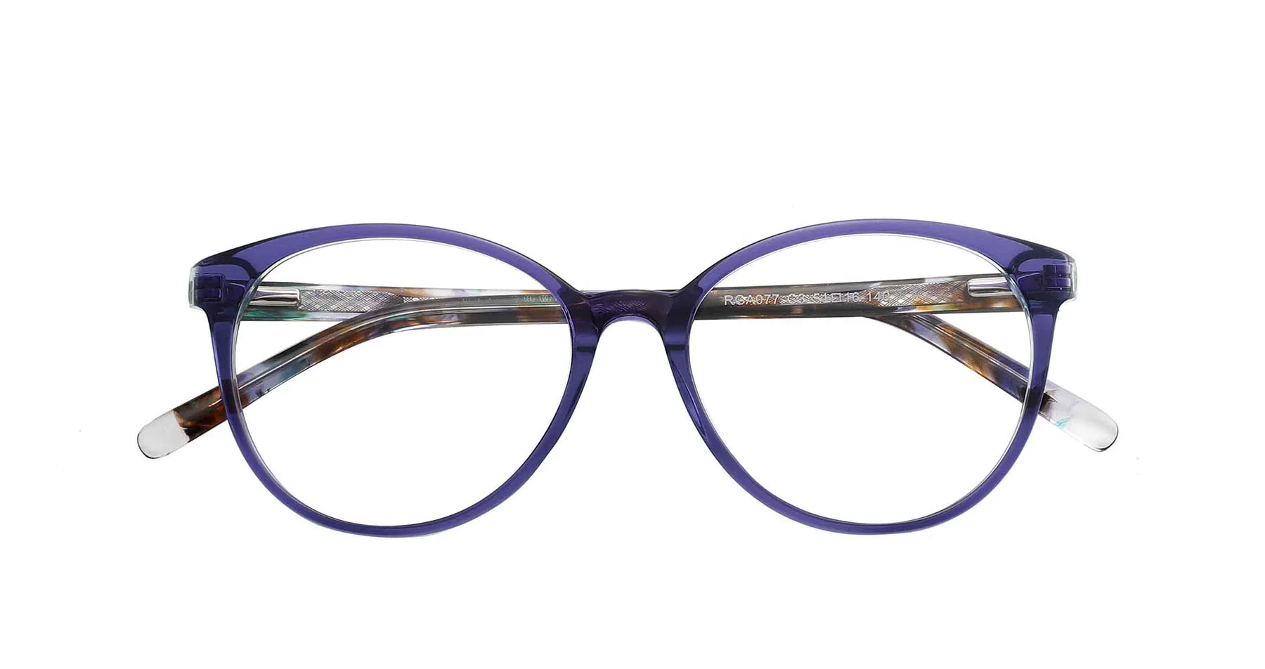 Unique Design Ladies Wholesale Cat Eye Acetate Spring Hinged Red Orange Thick Ideal Optics Frames Eyeglasses Kga077