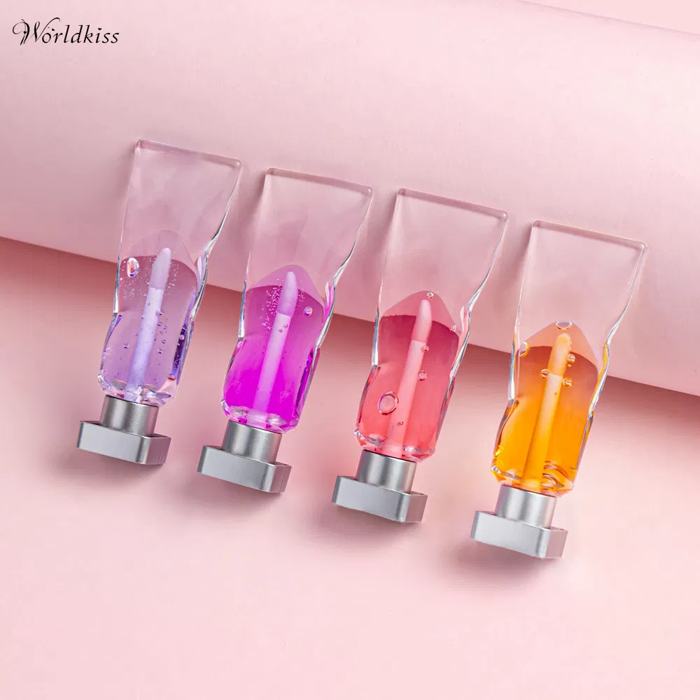 12 Flavor Fruit Lip Gloss Private Label Tinted Transparent Vegan Lip Oil