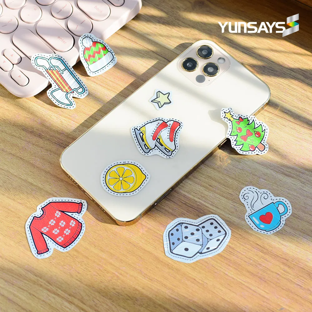 A4 Size Sheet Inkjet Laser Self Adhesive Silver Brushed Inkjet Sticker Paper