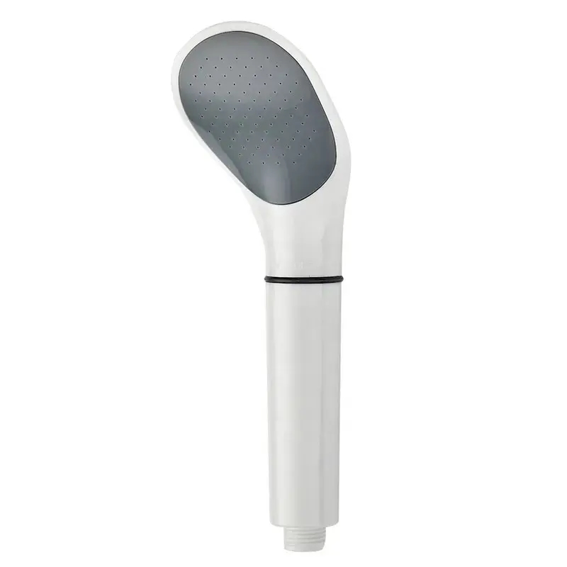 New Design ABS Single Function White Color High Pressure Water Saving Spray Handheld Shower Head