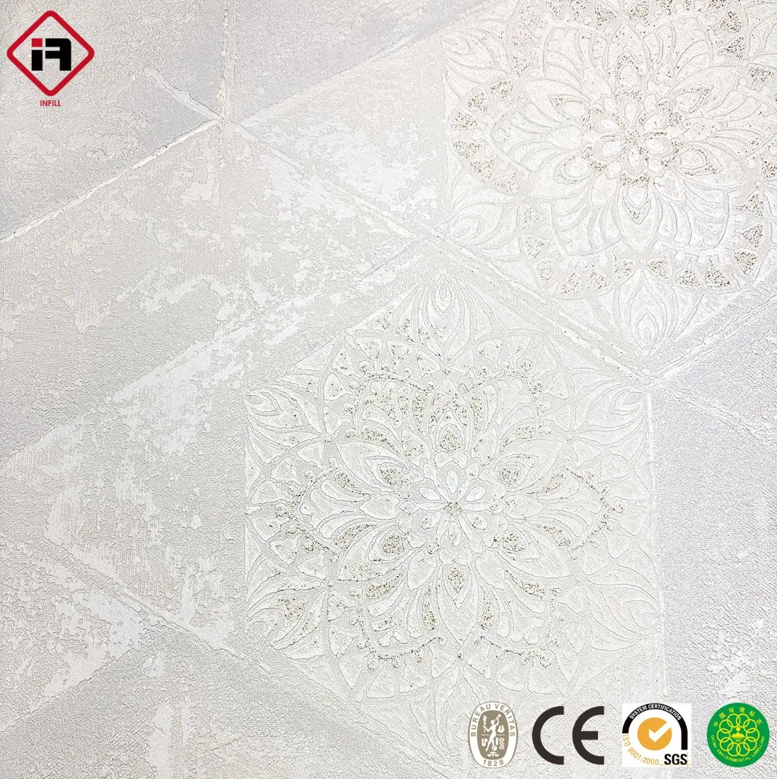 Wallpaper 3D Stone Black Textured Damask Wallpaper 106cm Width Gilding Waterproof Wall Paper for Home Deco