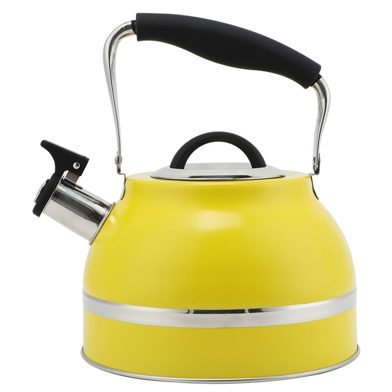 2.8L 3qt Stainless Steel Stove Top Kettle Whistling with Folding Handle