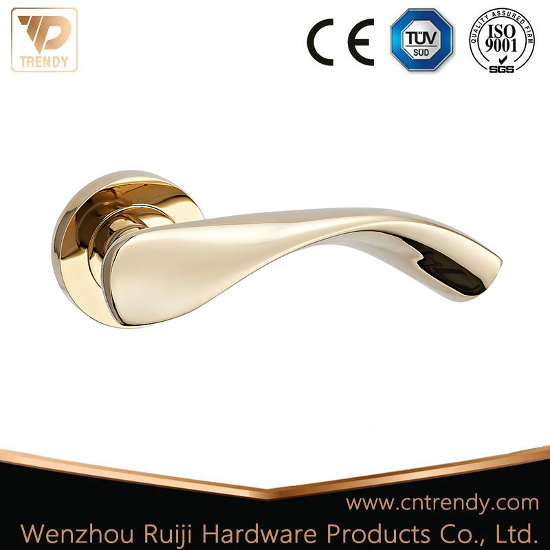 Matt Satin Nickel Interior Door Lock Furniture Hardware Zamak Pull Door Handle (Z6034-ZR11)