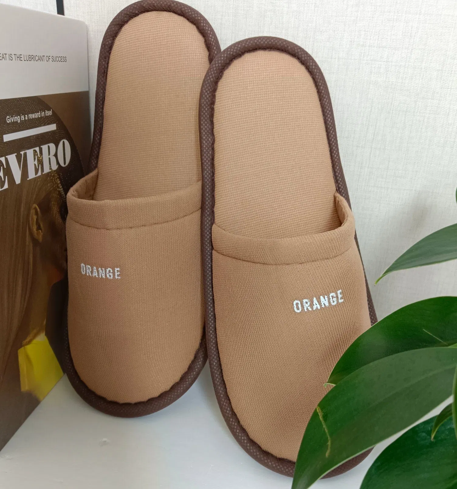 Twill Fabric Personalized Eco Biodegradable Towel Terry Custom Hotel Cheap Slipper SPA Airline Single Disposable Slippersreference Fob Price Wholesale Custom