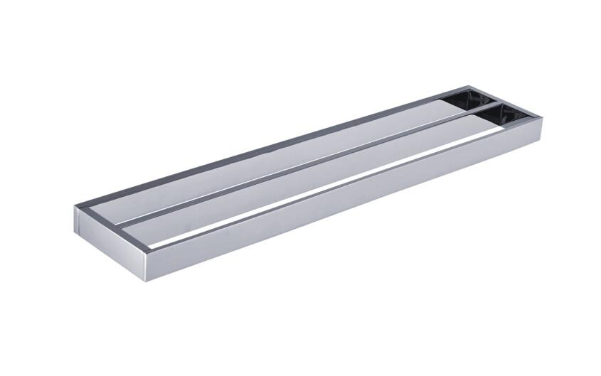 Полотенцедержатель квадратный из латуни, хром