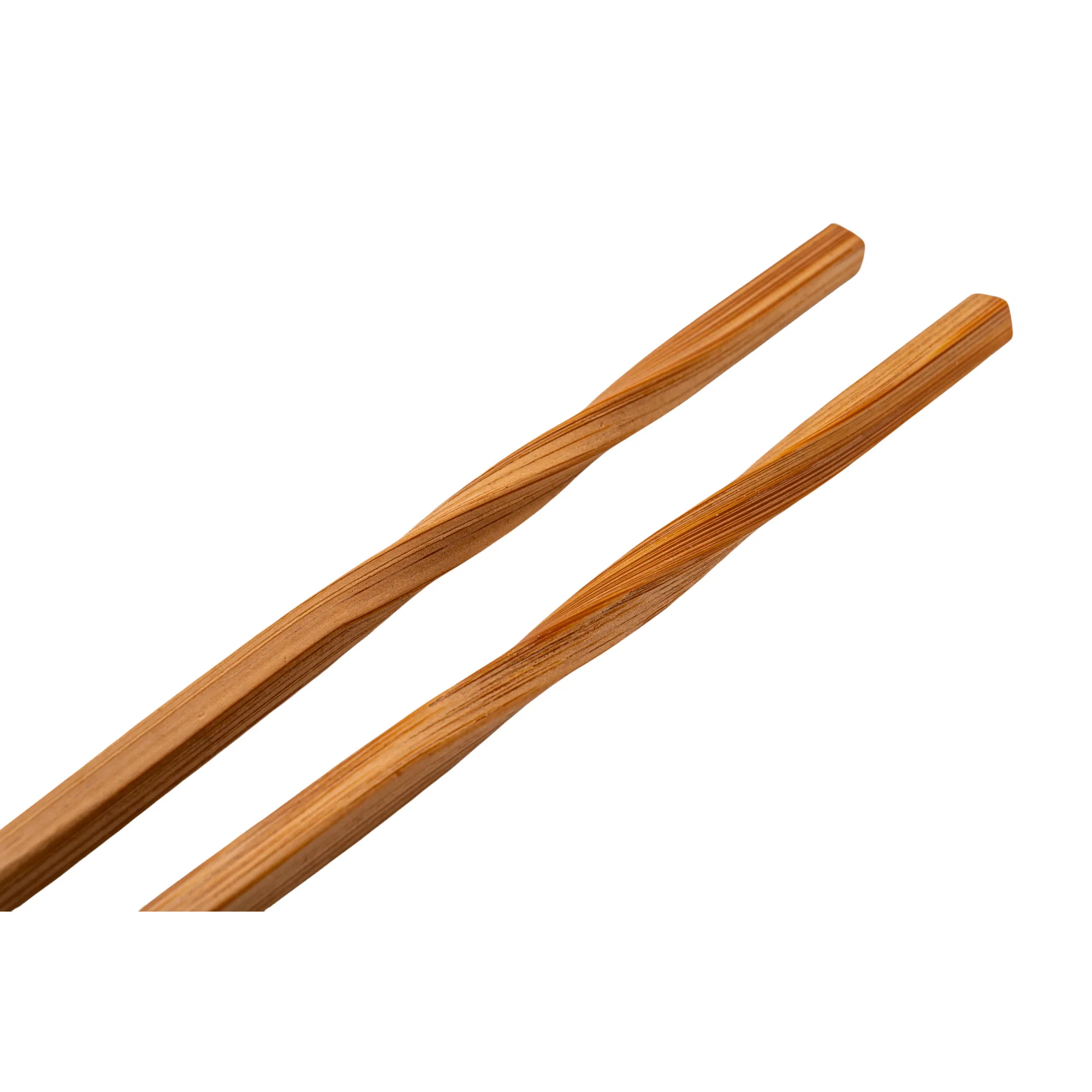 Elegant Lacquered Twisted Bamboo Chopsticks for Stylish Dining