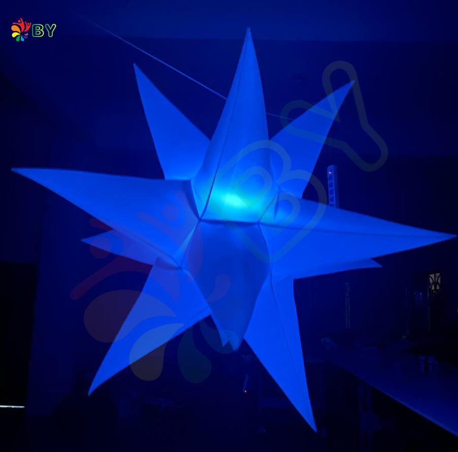 Color Changing LED Inflatable Giant Star, Inflatable Light Star for Event Decoration