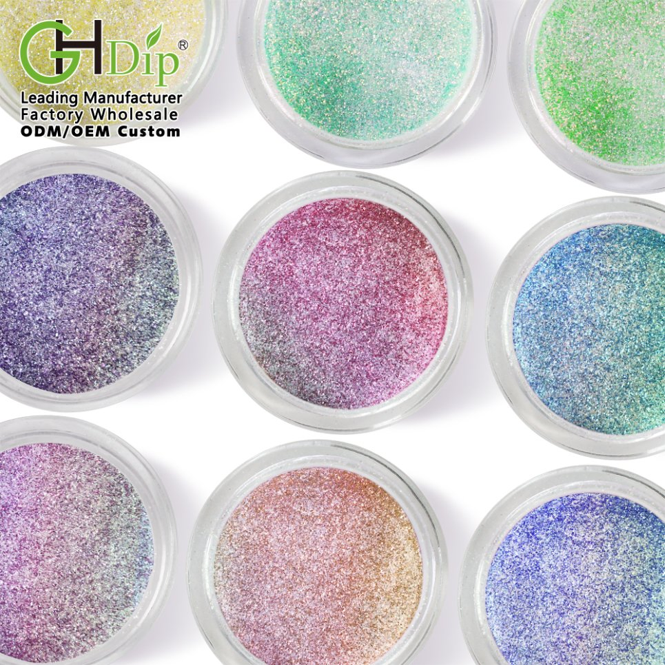 Colorful Glitter Chrome Powder for Nail Design
