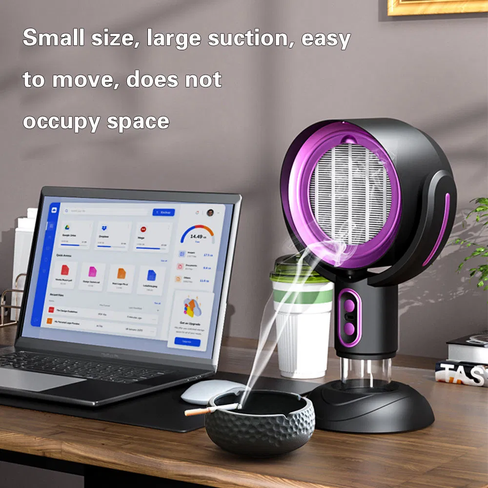 Wireless Desktop Portable Range Hood Removable Oil Storage Tank 3ooomah Lithium Battery