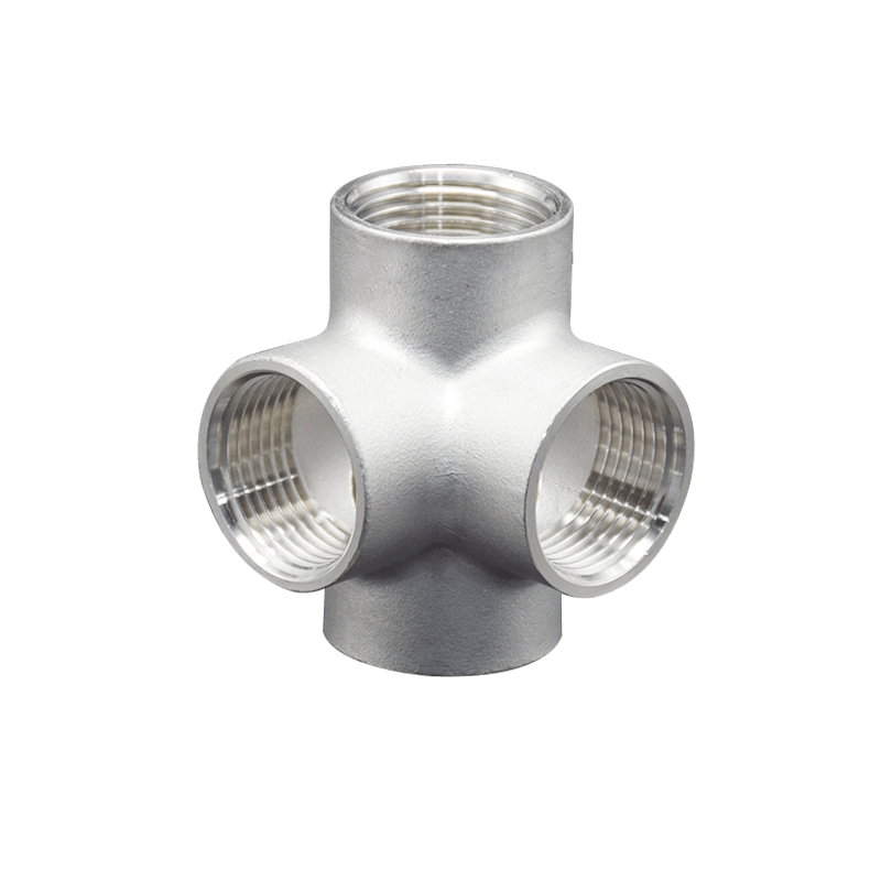 Premium DN80 Stainless Steel SS304 Female Thread Cross Pipe Fittings