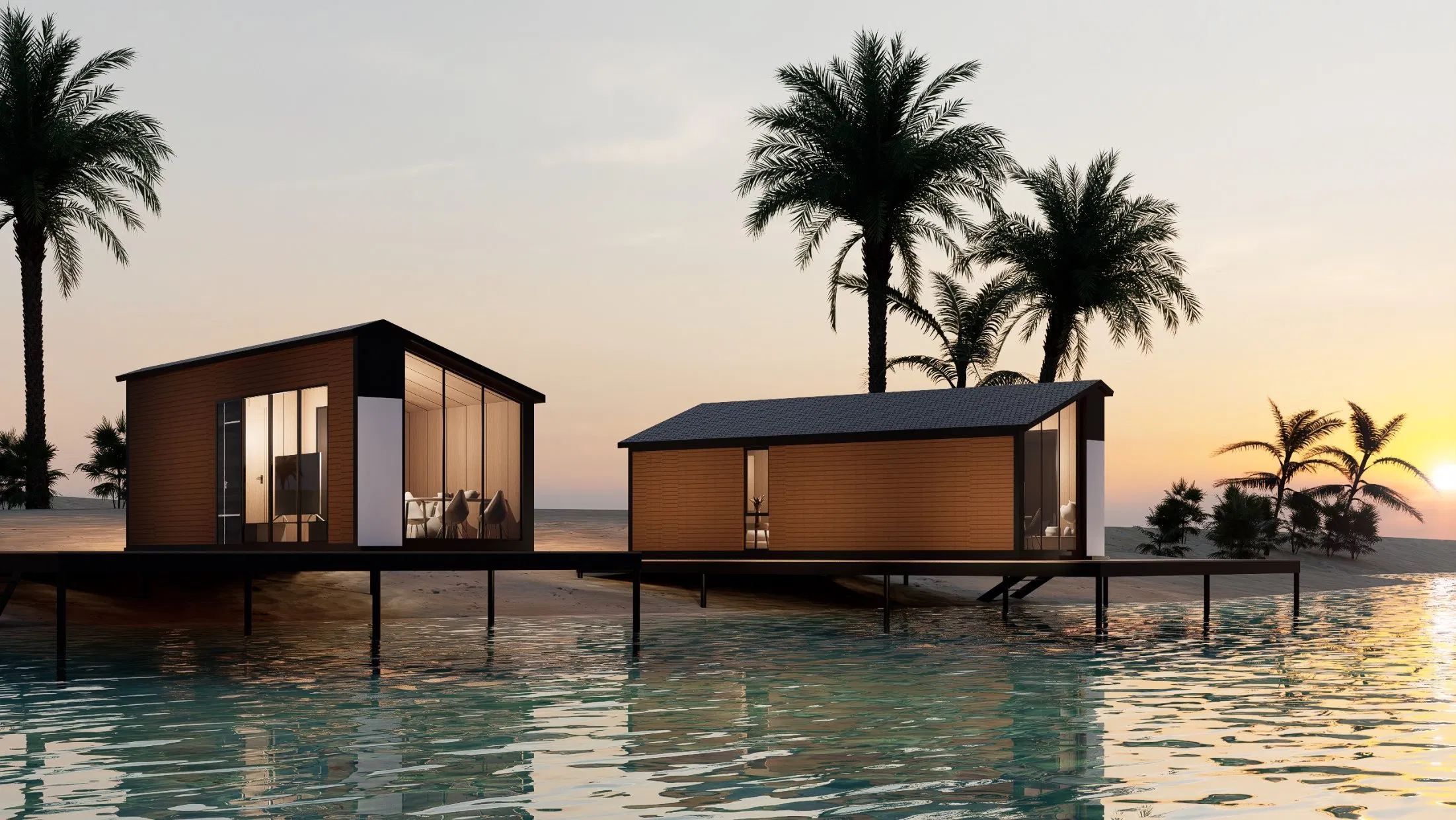 Modularity Quick Installation 2 Bedrooms Container Casa Modular Prefab House Folding House