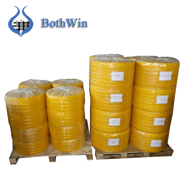 50m/Roll Opaque Solid Color Insect Proof Strip Curtain with Reversible Long-Lasting Cutting Service for Food Processing
