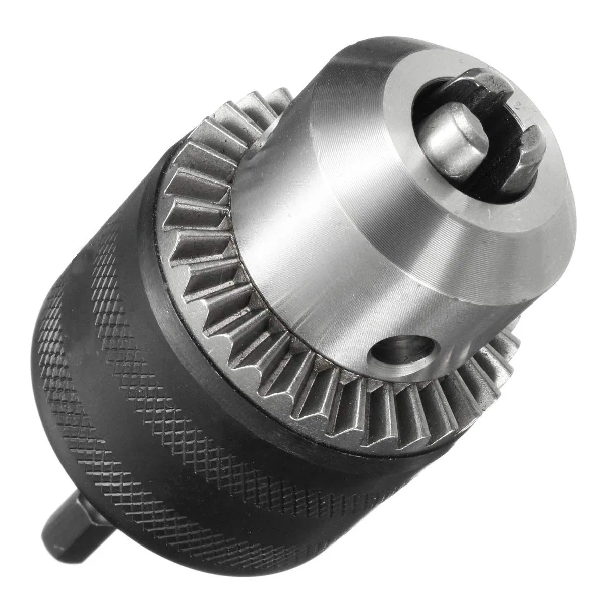 1/2" Drill Chuck with 1/4" Quick Change Hex Drive and Wrench to Drill Adapter