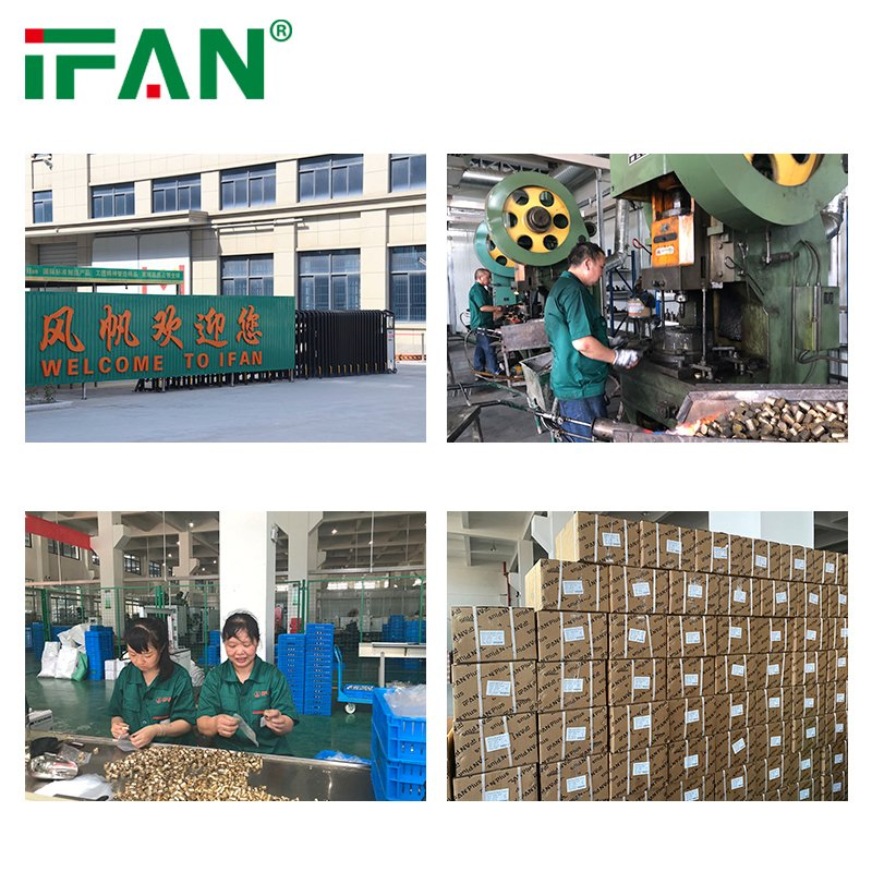 Ifan 1/2"-2" Gold Color Cw617 Brass Plumbing Materials Bushing Brass Pipe Fitting