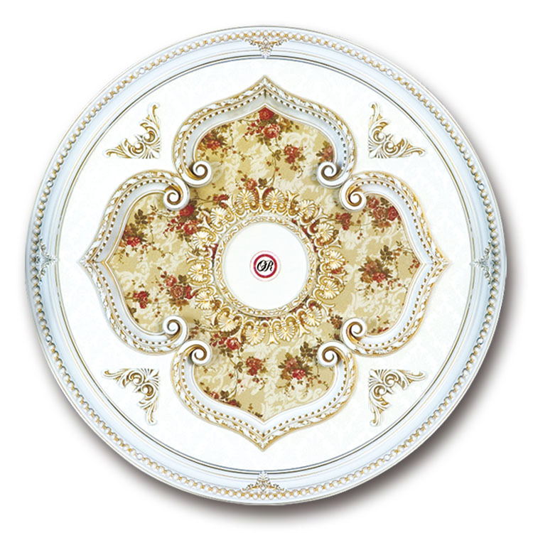 Banruo White and Floral Polystyrene Ceiling Medallions