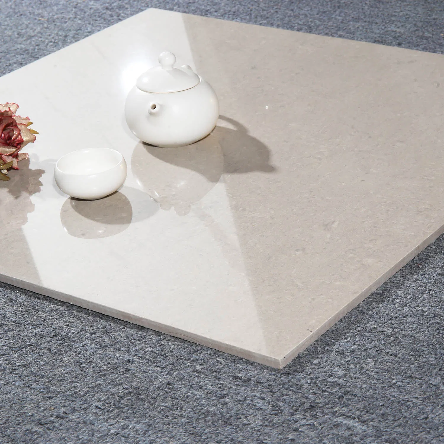 Cheap Price White Crystal Double Loading Polished Floor Tiles