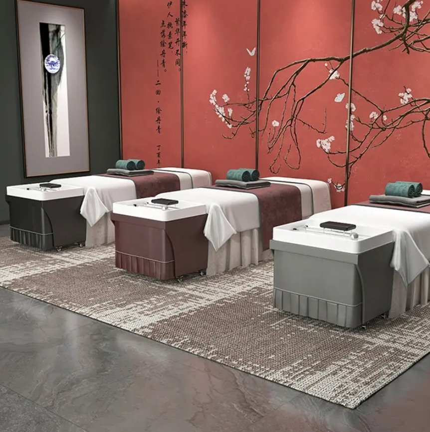 Salon Furniture Shampoo Pipe Portable Shampoo Sink with SPA Head SPA Thailand Massage Table Beauty Bed