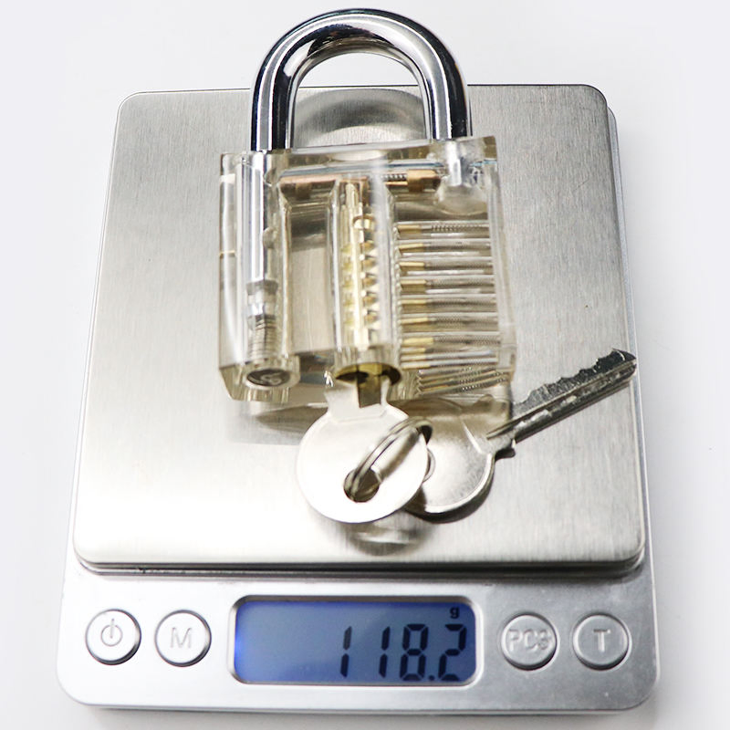 15 Pieces Set Lock Pin Transparent Practice Pick Lock Locksmith Tool