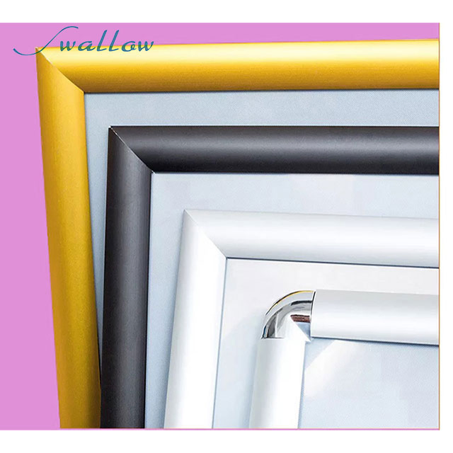 Sign Holder Poster Stand with Rotating Snap Frame, Adjustable Sign Holder Pedestal Telescoping Stand