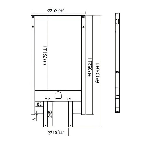 Professional Manufacturer Concealed Toilet Cistern Frame Steel Frame Water Tank