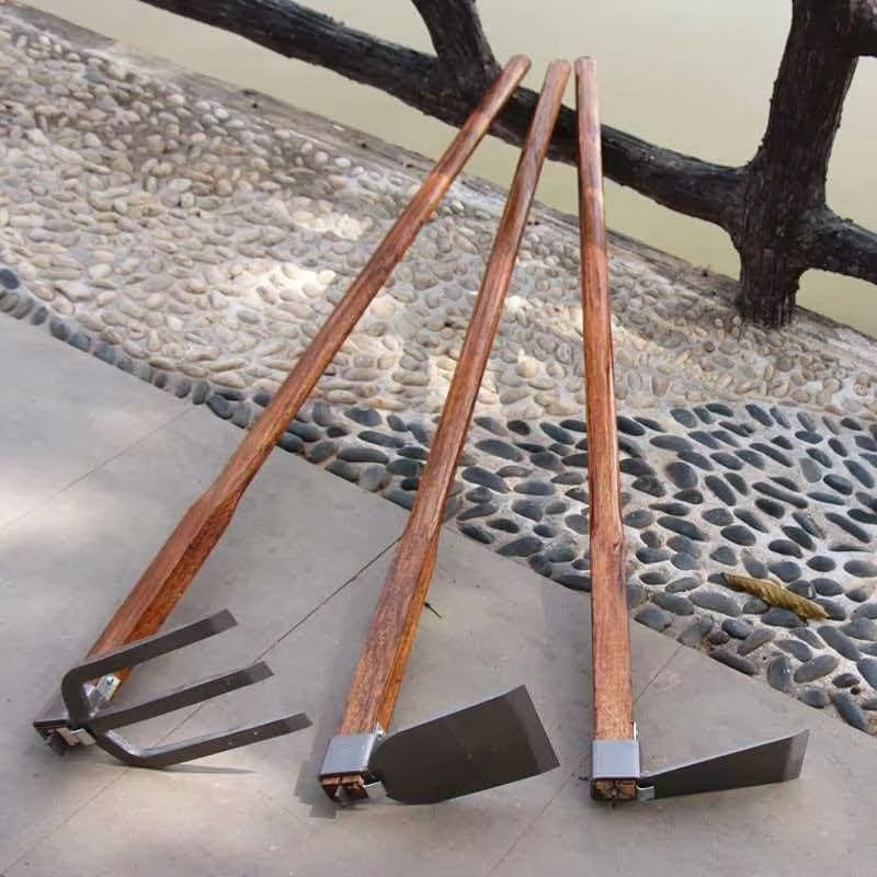 Factory Price Professional Farming Agriculture Garden Tool Hoe with Long Wooden Handle