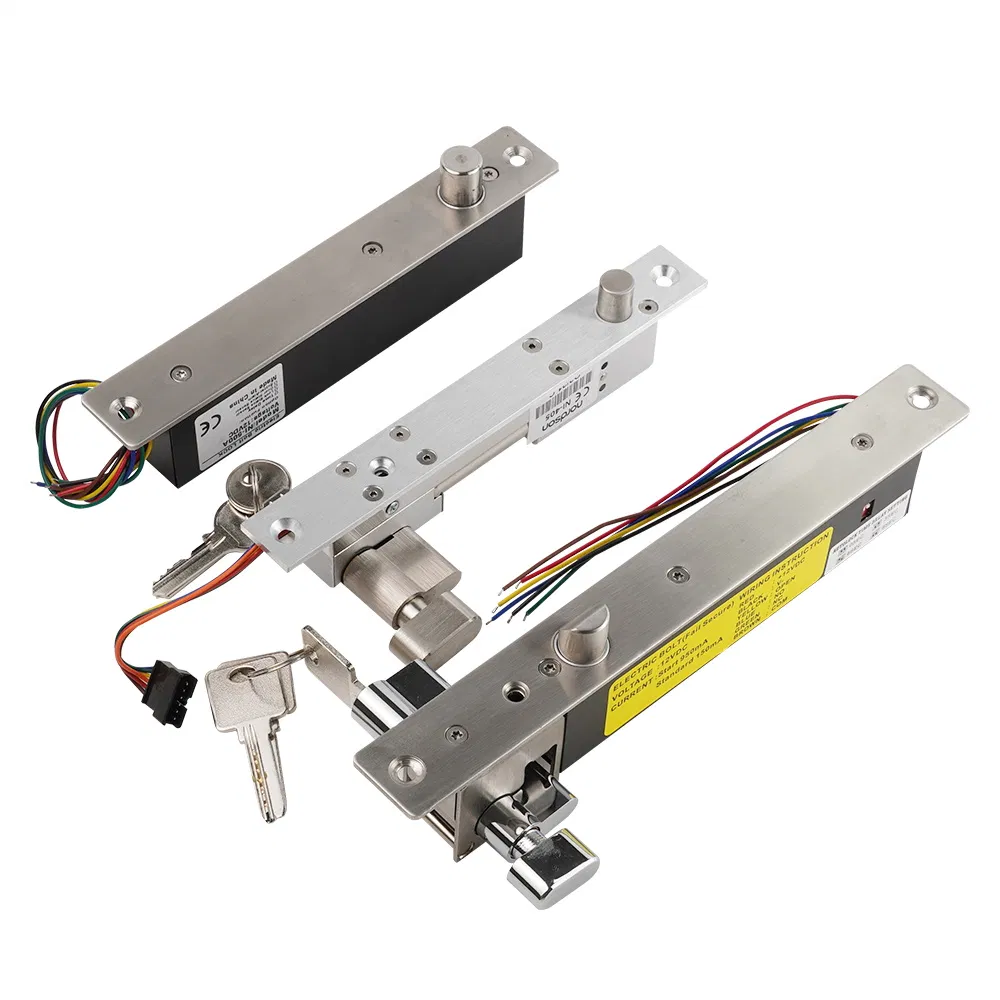 Sliding Commercial Double Cylinder Key Cylinder Glass Door Lock with Handle