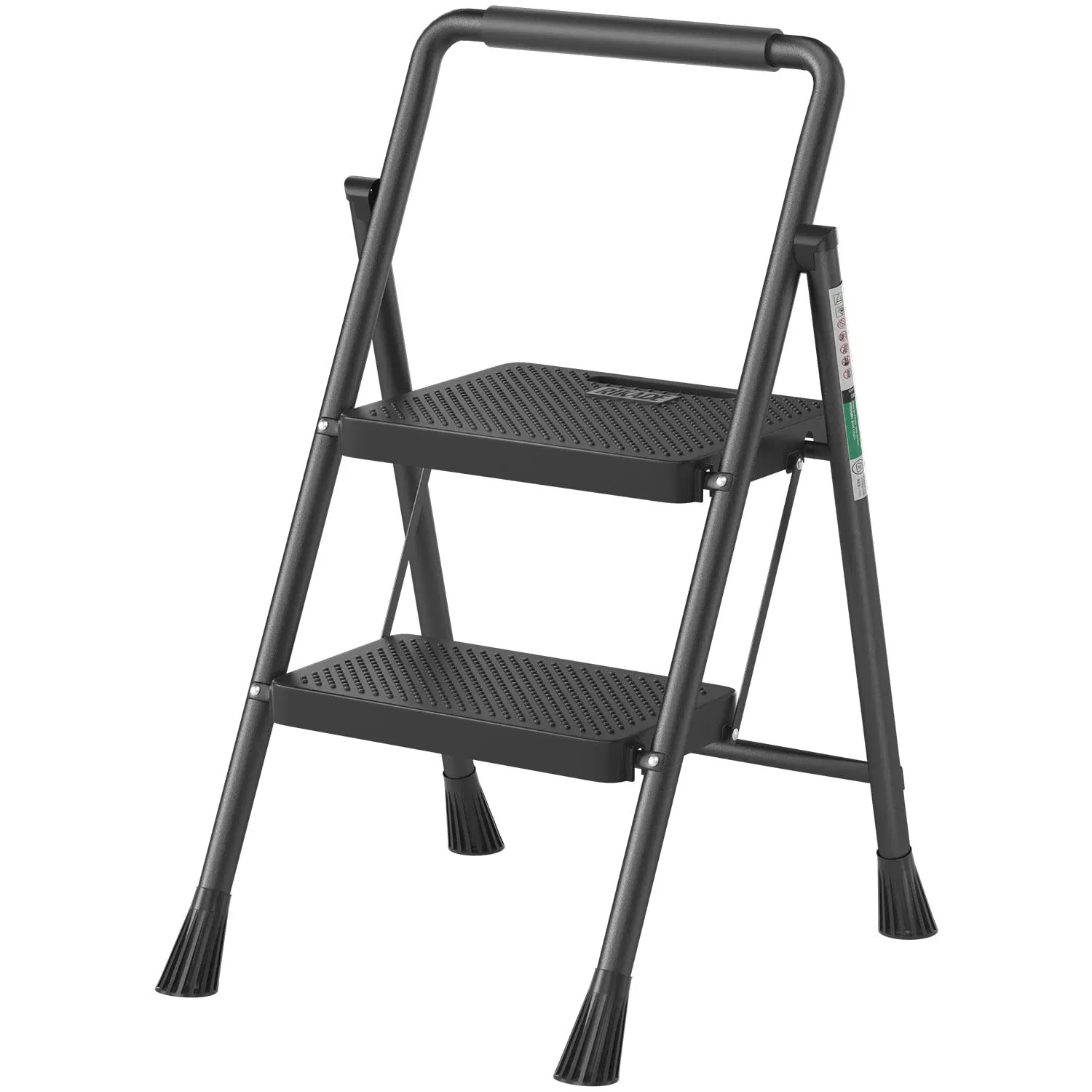 Metal Storage Folding Ladder Household Steel 3 Step Compact Folding Step Ladder Chair Steps