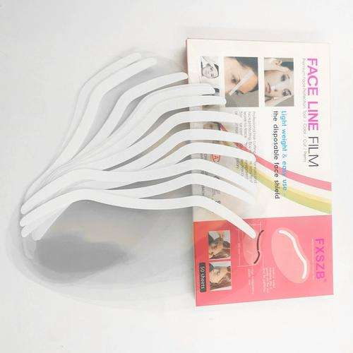 100PCS Disposable Transparent Plastic Face Cover Face Shield for Forehead Haircut Salon Hair Household Cleaning Tool Accessory