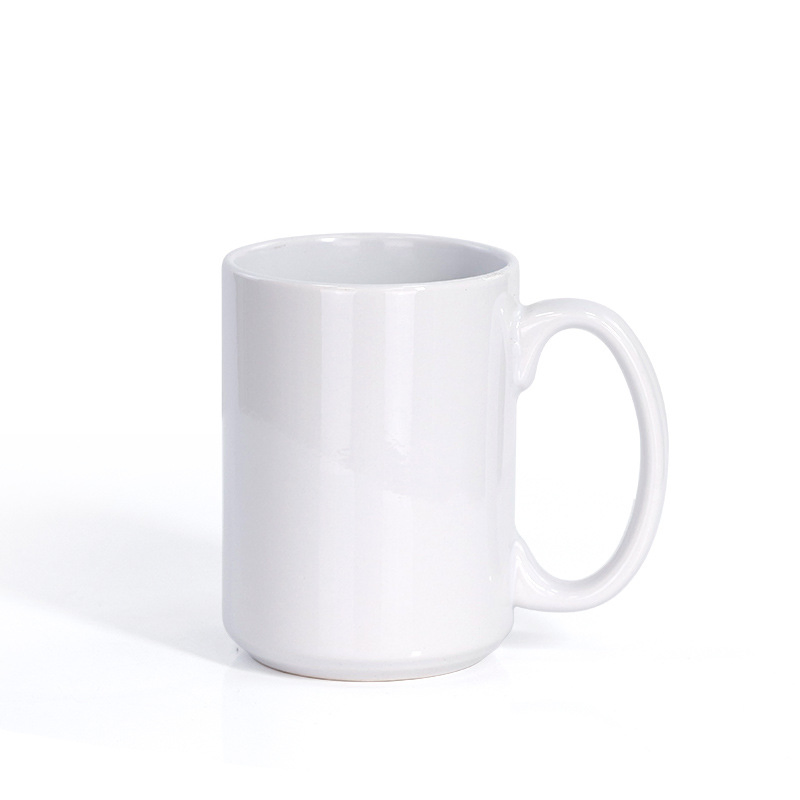 15oz White Sublimation Mug Sublimation Cup Blank Mug Custom Mugs Factory Price Colorful Beer Mugs Printing High Quality 15oz White Sublimation Ceramic Mug