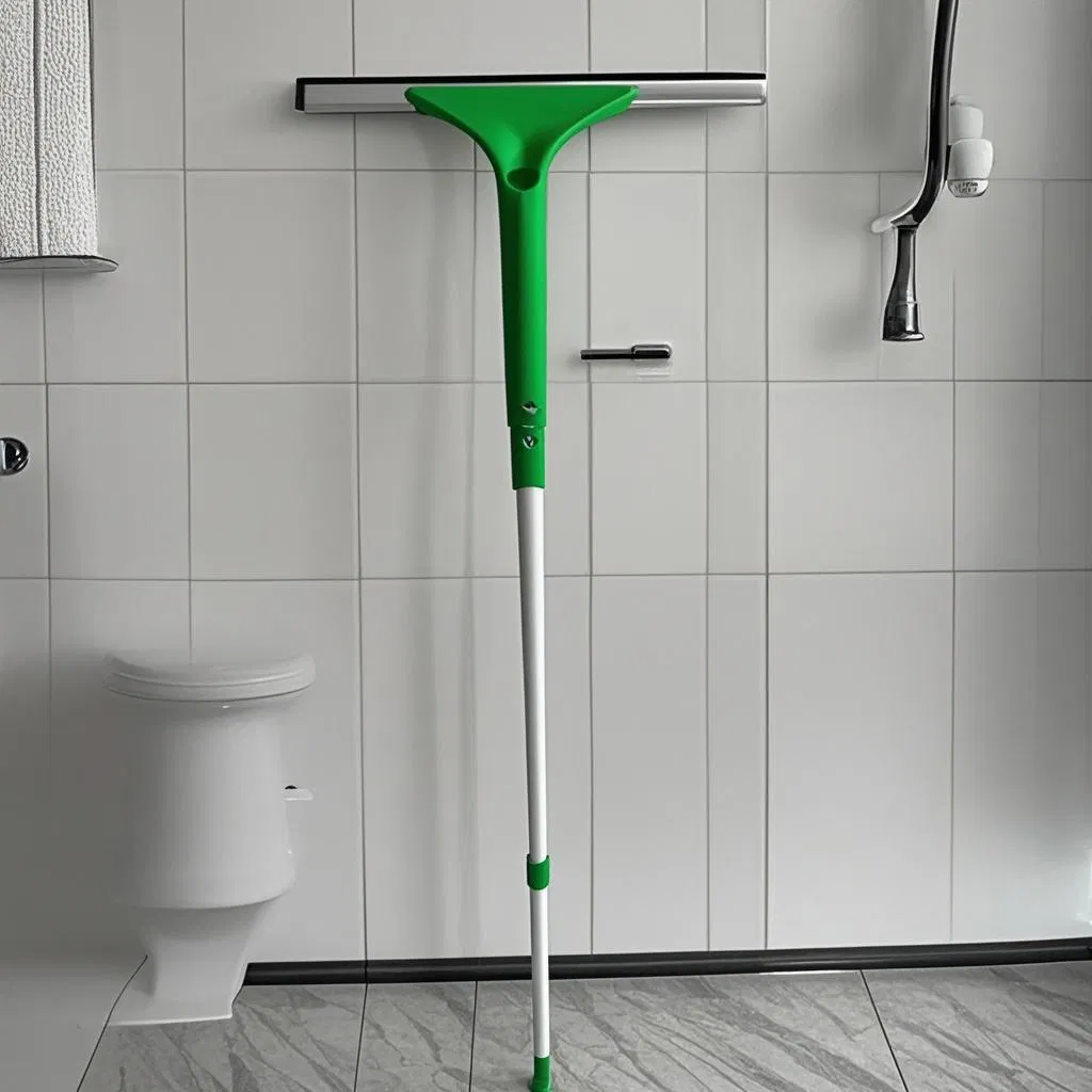 Shower Squeegee for Glass Doors, Plastic Material Shower Squeegee for Bathroom, Window and Tiles, All-Purpose Shower Squeegee